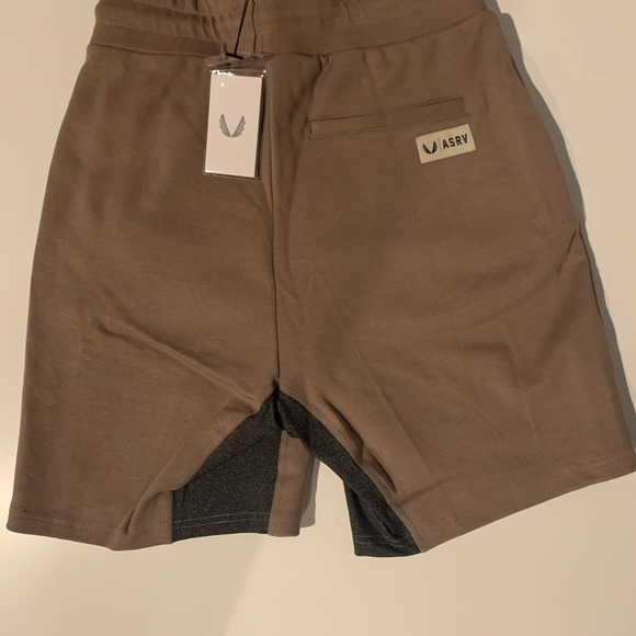 ASRV Sportswear Tan Beige Shorts Size S - Picture 2 of 3